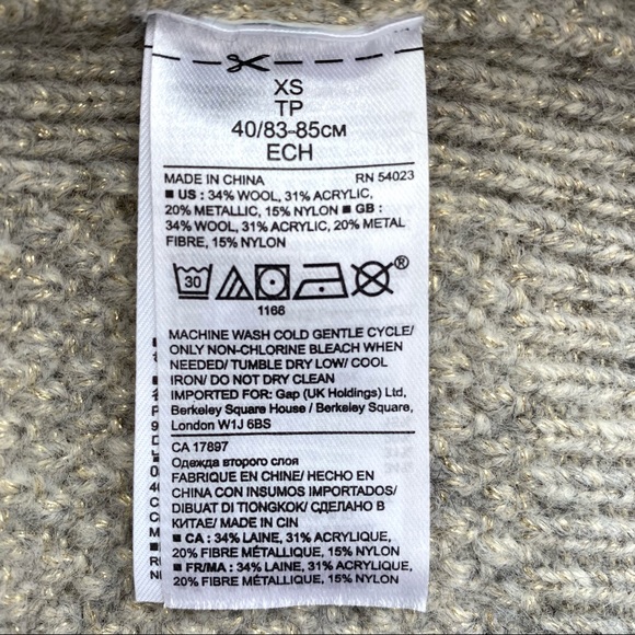 Banana Republic wool blend sweater with crew neck - Picture 5 of 5